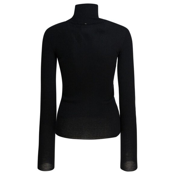Max Mara Sportmax Virgin Wool Turtleneck tag size M Women - Picture 2 of 4
